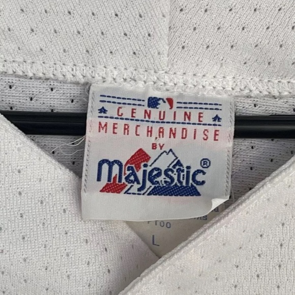 Vintage New york yankees jersey Majestic Size L Retro Ruth Sz-L - Picture 5 of 8